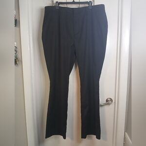 Like New! NovaMen Men's Classic Black Ankle Slit Dress Pants Trousers 40